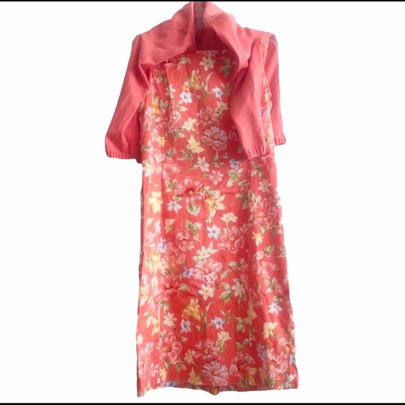 ⭐️Jones New York Tropical Dress, Sheath and cardigan 😊 - Picture 4 of 16